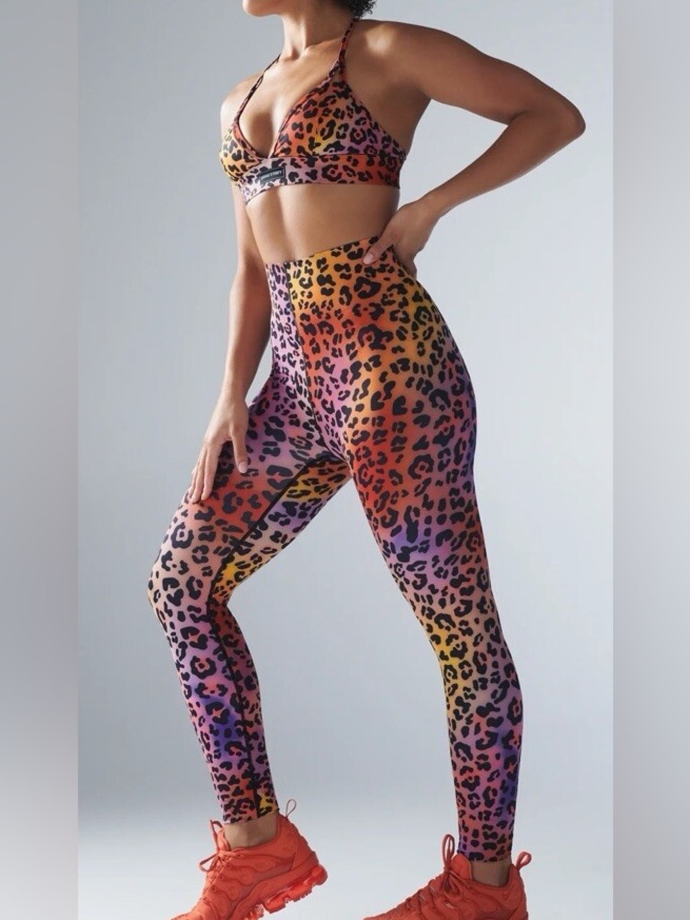 * Savage X Fenty Hotline Gradient Leopard Print High-Waisted Leggings Size small